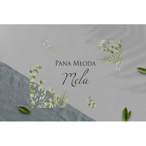 Zawieszka na krzesła - Prostokątna Leaves Motyw 2