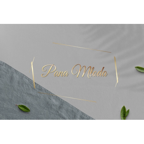 Zawieszka na krzesła - Owalna Marmur & Złoto - Motyw 2