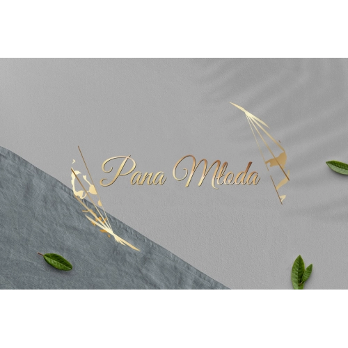 Zawieszka na krzesła - Owalna Marmur & Złoto - Motyw 4