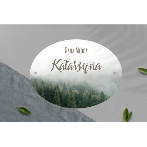 Zawieszka na krzesła - Owalna Forest - Motyw 2