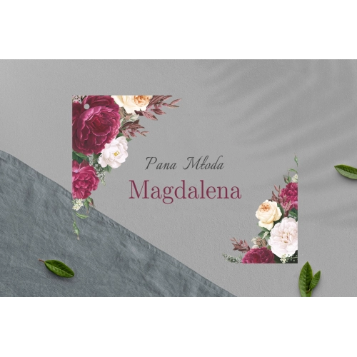 Zawieszka na krzesła - Prostokątna Fabello Motyw 1