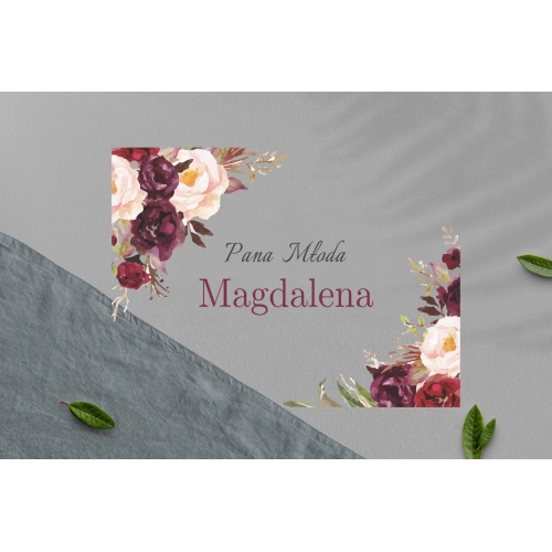 Zawieszka na krzesła - Prostokątna Fabello Motyw 2