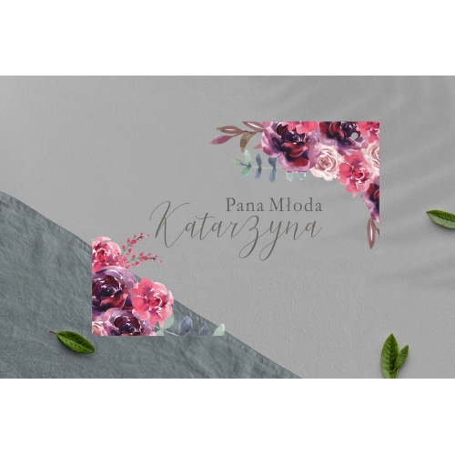 Zawieszka na krzesła - Prostokątna PasteLove Motyw 1