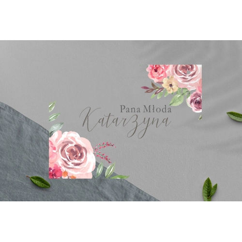 Zawieszka na krzesła - Prostokątna PasteLove Motyw 2