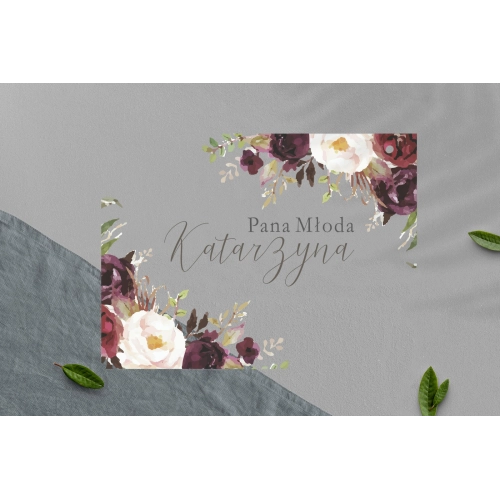 Zawieszka na krzesła - Prostokątna PasteLove Motyw 3