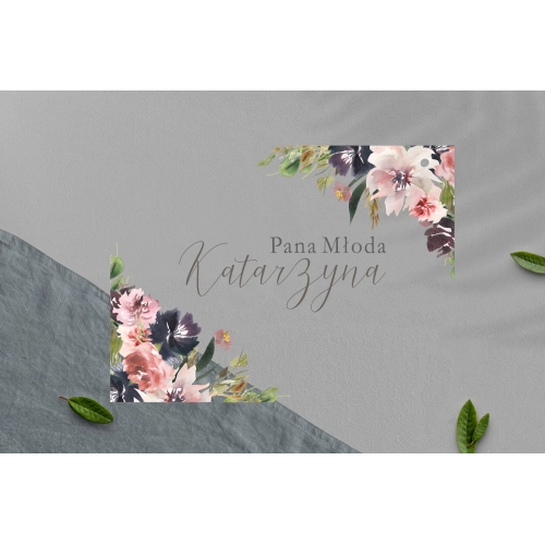 Zawieszka na krzesła - Prostokątna PasteLove Motyw 4