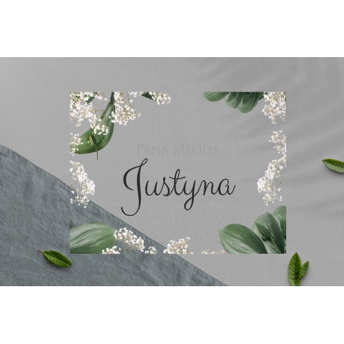 Zawieszka na krzesła - Prostokątna Soft Motyw 1