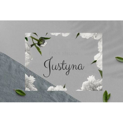 Zawieszka na krzesła - Prostokątna Soft Motyw 3