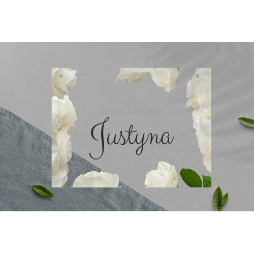 Zawieszka na krzesła - Prostokątna Soft Motyw 4