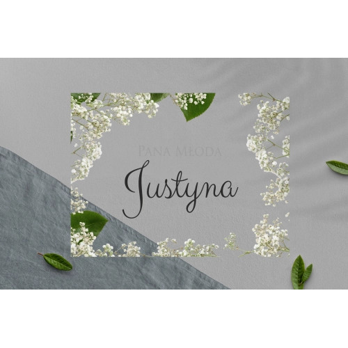 Zawieszka na krzesła - Prostokątna Soft Motyw 7