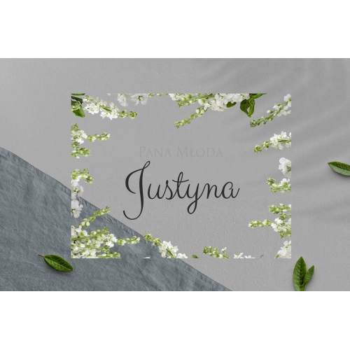 Zawieszka na krzesła - Prostokątna Soft Motyw 8