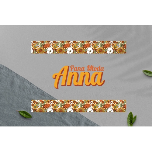 Zawieszka na krzesła - Prostokątna Retro Style Motyw 1