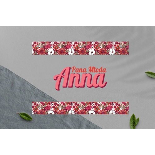 Zawieszka na krzesła - Prostokątna Retro Style Motyw 2