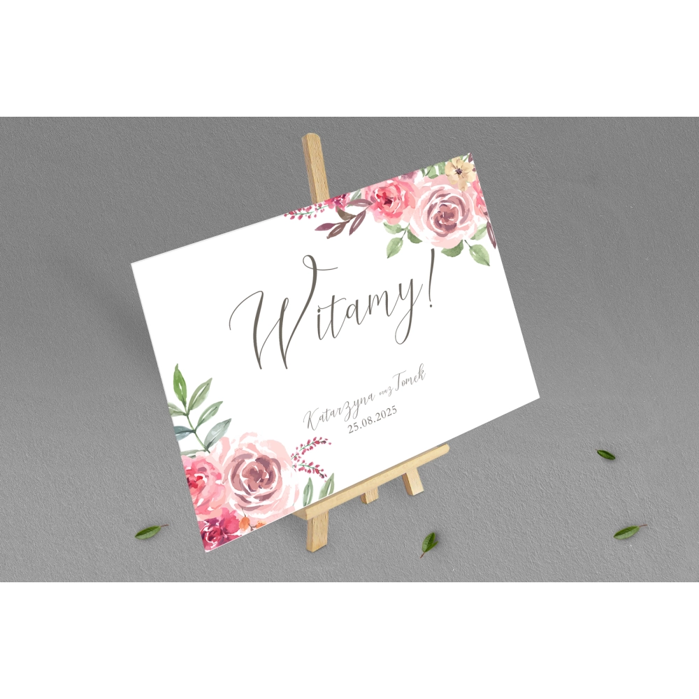 Tablica Powitalna - PasteLove Motyw 2