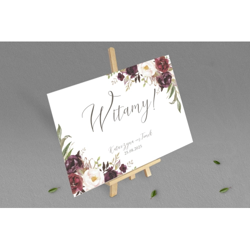 Tablica Powitalna - PasteLove Motyw 3