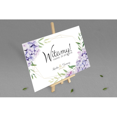 Tablica Powitalna - Flowers & Frame Motyw 1