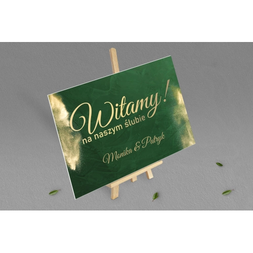 Tablica Powitalna - Greenery - Motyw 1