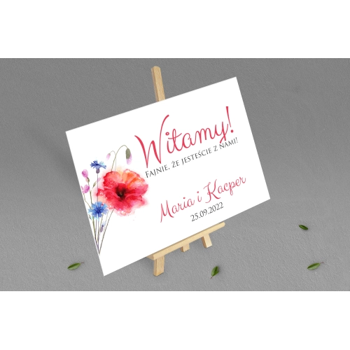 Tablica Powitalna - Sweet Love Motyw 2