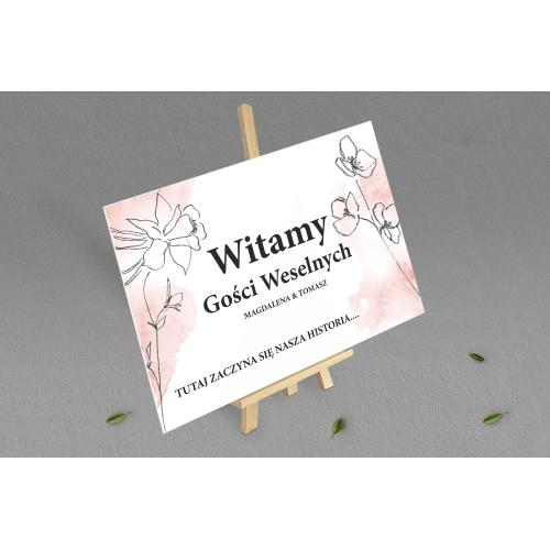 Tablica Powitalna - Julietta Motyw 3