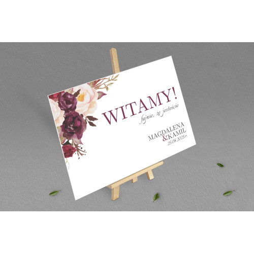 Tablica Powitalna - Fabello Motyw 2