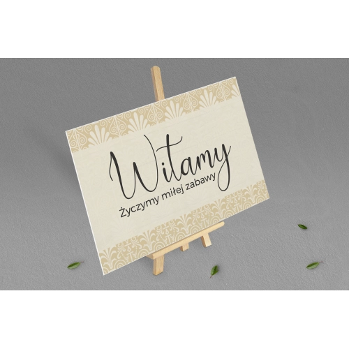 Tablica Powitalna - Vintage Motyw 1