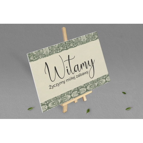 Tablica Powitalna - Vintage Motyw 2