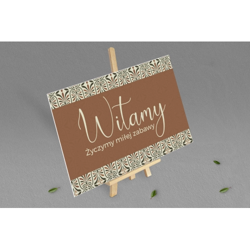 Tablica Powitalna - Vintage Motyw 3