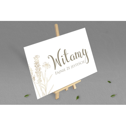 Tablica Powitalna -Fiori Motyw 1