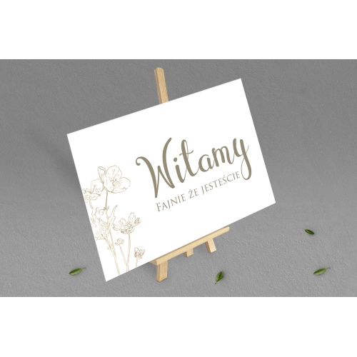 Tablica Powitalna -Fiori Motyw 2