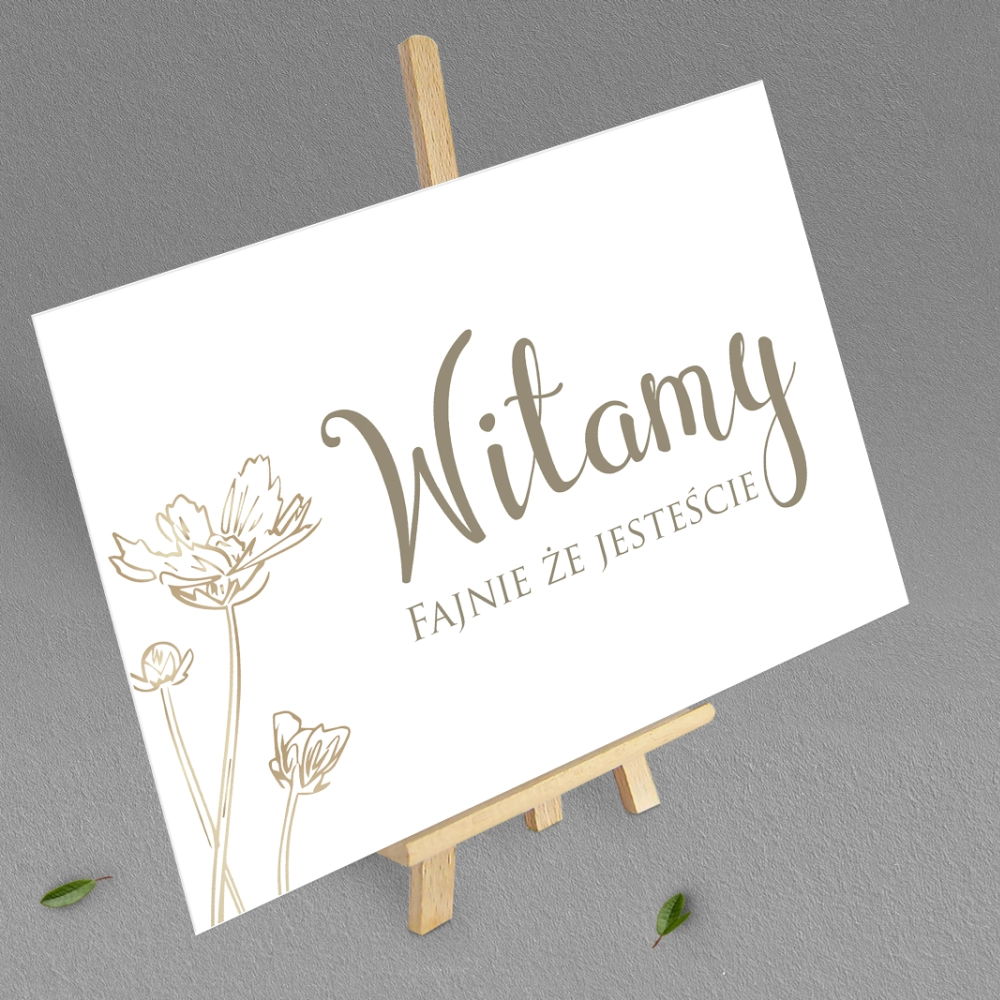 Tablica Powitalna -Fiori Motyw 4