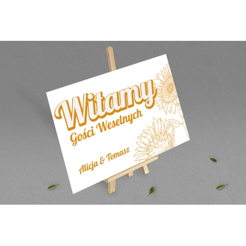 Tablica Powitalna - Sunflowers Motyw 1