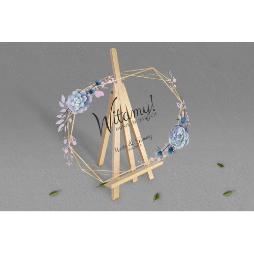 Tablica Powitalna - Flowers & Frame Motyw 6