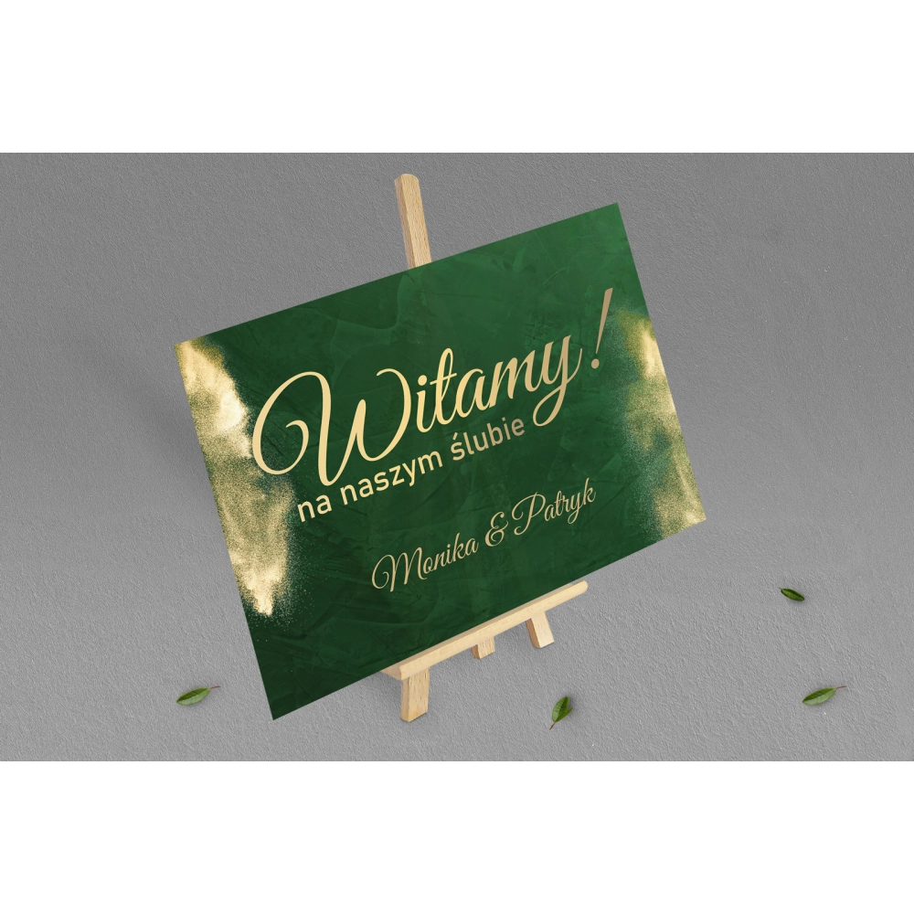 Tablica Powitalna - Greenery - Motyw 1
