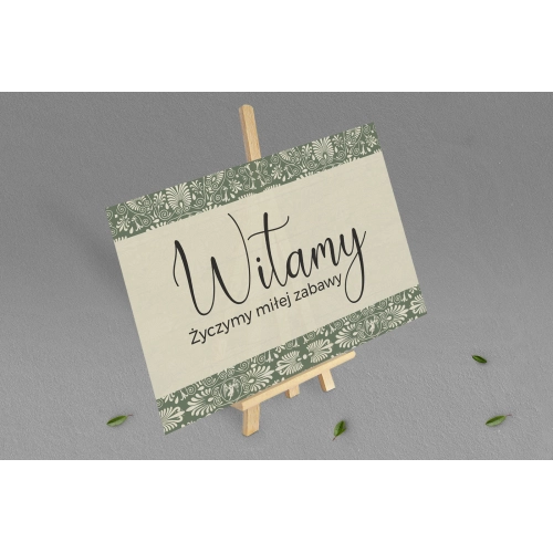 Tablica Powitalna - Vintage Motyw 2