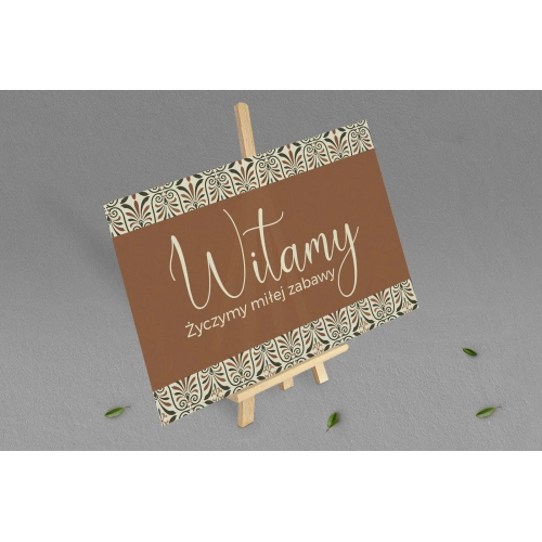 Tablica Powitalna - Vintage Motyw 3