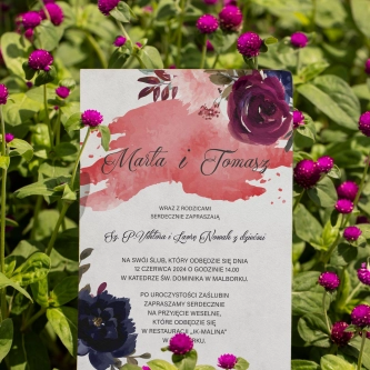 Zaproszenia ślubne Charlotte - Motyw 3