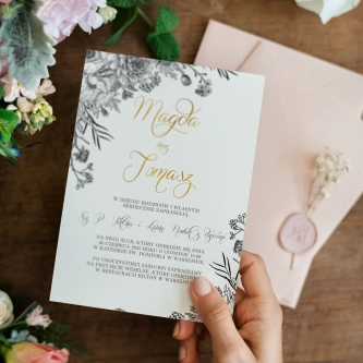 Zaproszenia ślubne Adore - Motyw 1