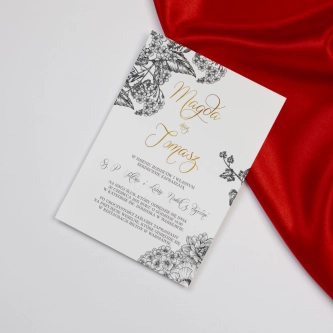 Zaproszenia ślubne Adore - Motyw 3