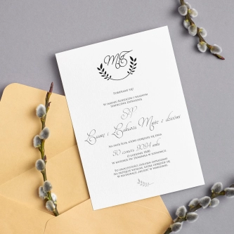 Zaproszenia ślubne Alloro - motyw 1