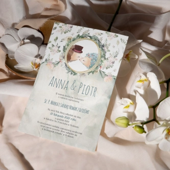 Zaproszenia ślubne Animals - Motyw 2