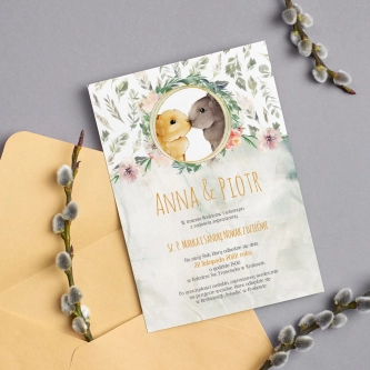 Zaproszenia ślubne Animals - Motyw 4