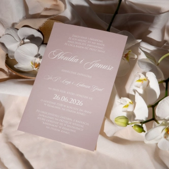 Zaproszenia ślubne Bella - Motyw 2