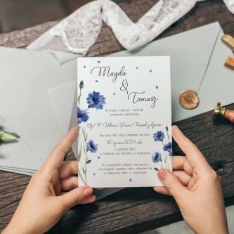 Zaproszenia ślubne Biały Czas - Motyw 2