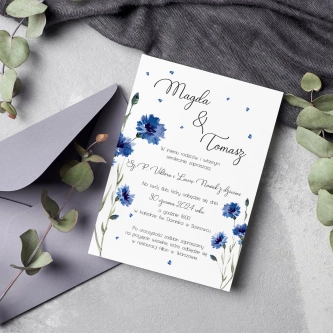 Zaproszenia ślubne Biały Czas - Motyw 2