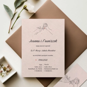 Zaproszenia ślubne Couple - Motyw 1