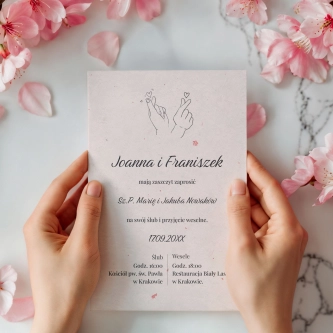 Zaproszenia ślubne Couple - Motyw 3