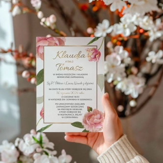 Zaproszenia ślubne Dream - Motyw 6