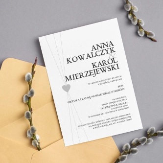 Zaproszenia ślubne Elegance - Motyw 2