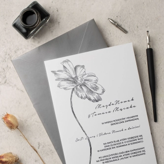 Zaproszenia ślubne Elia - Motyw 4