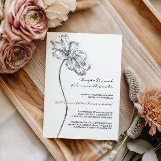 Zaproszenia ślubne Elia - Motyw 4